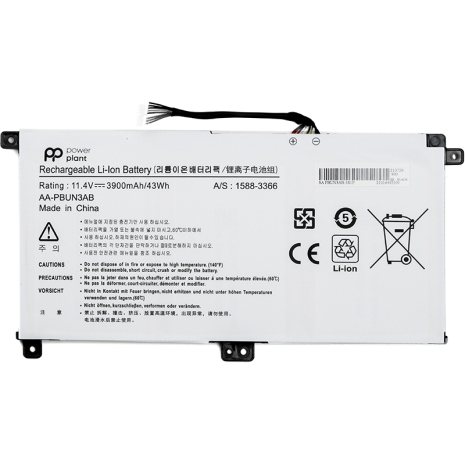 Акумулятори PowerPlant для ноутбуків SAMSUNG Notebook 5 NP530E5M (AA-PBUN3AB) 11.4V 3900mAh Акумулятори PowerPlant для ноутбуків SAMSUNG Notebook 5 NP530E5M (AA-PBUN3AB) 11.4V 3900mAh