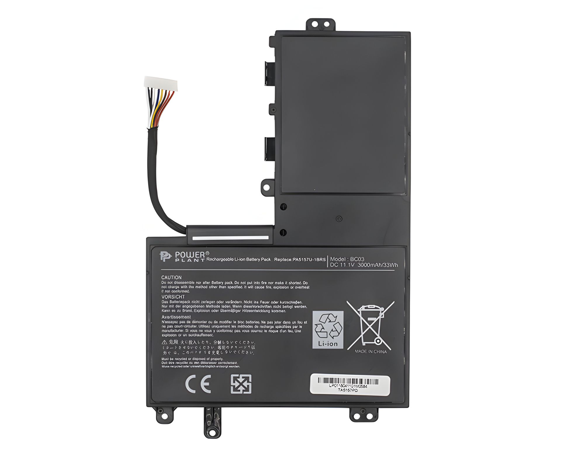 Акумулятор для ноутбуків TOSHIBA Satelite U940 (PA5157U-1BRS, TA5157PD) 11.1V 3000mAh Акумулятор для ноутбуків TOSHIBA Satelite U940 (PA5157U-1BRS, TA5157PD) 11.1V 3000mAh