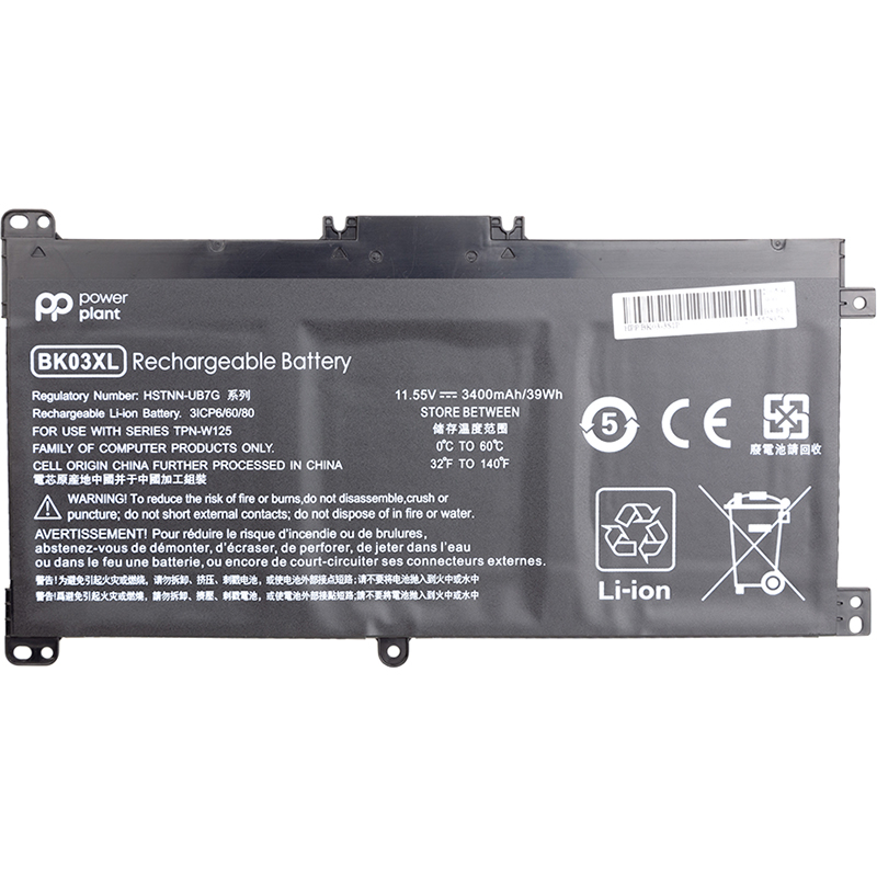 Аккумулятор PowerPlant для ноутбуков HP Pavilion X360 14-BA (BK03XL, HSTNN-LB7S) 11.55V 3400mAh Аккумулятор PowerPlant для ноутбуков HP Pavilion X360 14-BA (BK03XL, HSTNN-LB7S) 11.55V 3400mAh