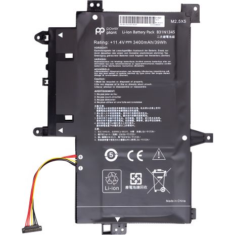 Акумулятор для ASUS Transformer Book Flip TP500L (B31N1345) 11.4V 3400mAh ноутбуків