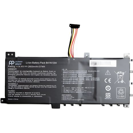 Акумулятор для ASUS V451L (B41N1304) 14.4V 2600mAh ноутбуків