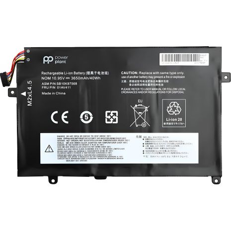 Акумулятор для Lenovo Thinkpad E470 ноутбука (01AV411) 10.95V 3650mAh