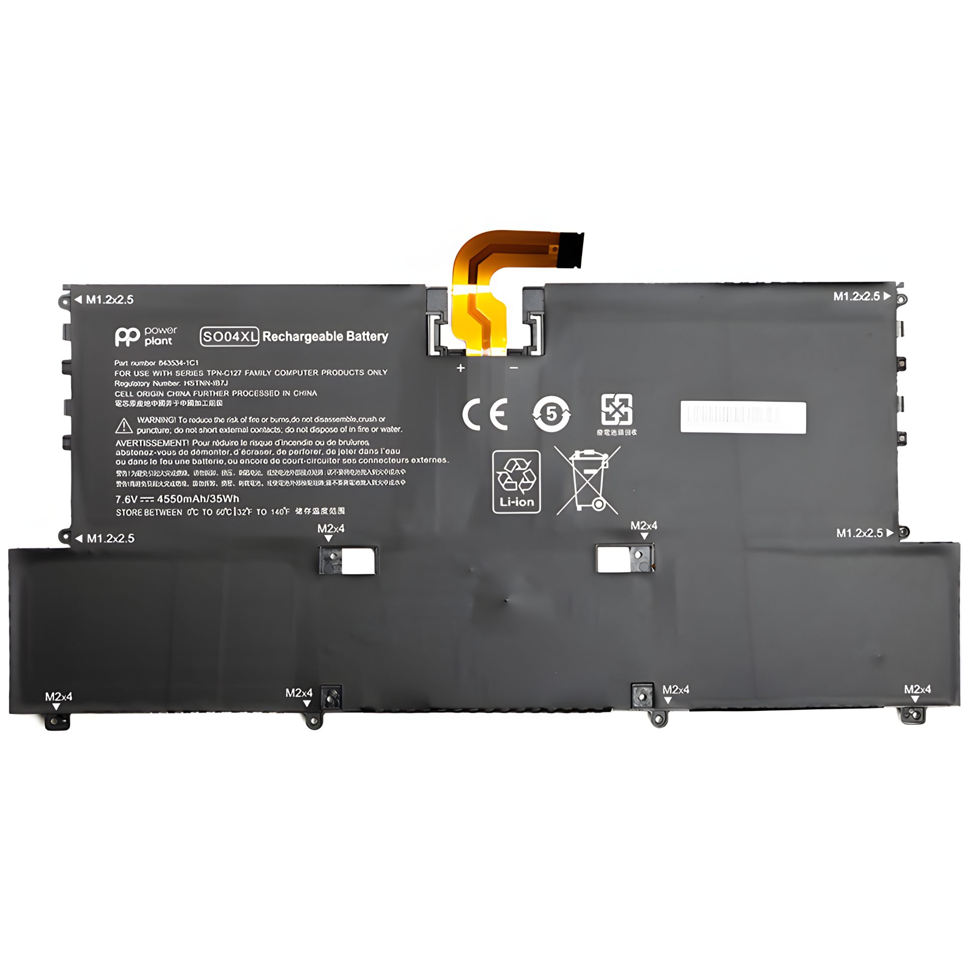 PowerPlant аккумулятор для HP Spectre 13-в000 ноутбуков (SO04XL) 7.6V 4550mAh PowerPlant аккумулятор для HP Spectre 13-в000 ноутбуков (SO04XL) 7.6V 4550mAh