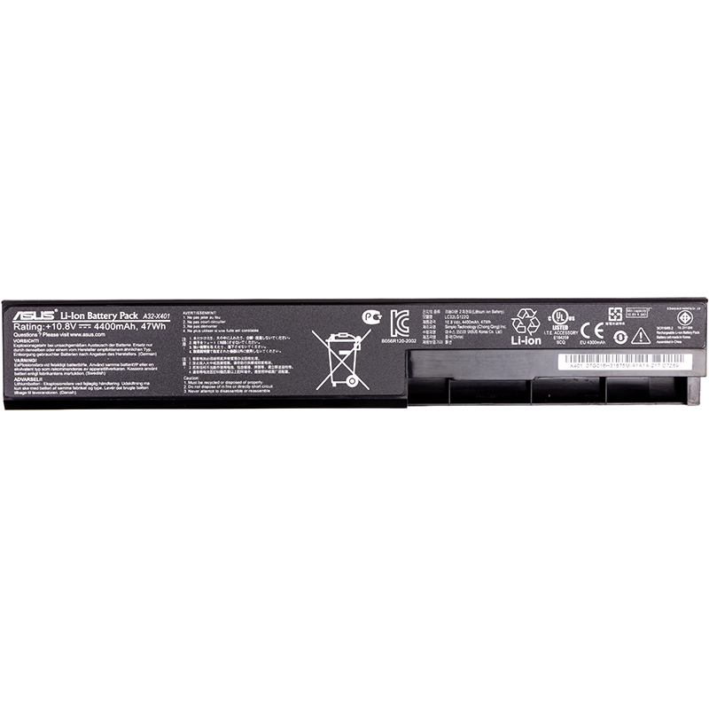 Аккумулятор PowerPlant для ноутбуков ASUS X401 (A32-X401) 10.8V 4400mAh Аккумулятор PowerPlant для ноутбуков ASUS X401 (A32-X401) 10.8V 4400mAh