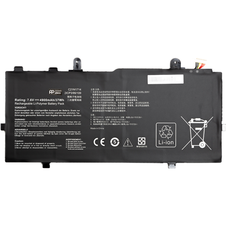 Аккумулятор PowerPlant для ноутбуков ASUS VivoBook Flip 14 TP401MA (C21N1714) 7.6V 4900mAh Аккумулятор PowerPlant для ноутбуков ASUS VivoBook Flip 14 TP401MA (C21N1714) 7.6V 4900mAh