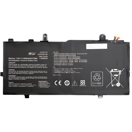Акумулятор для ASUS VivoBook Flip 14 TP401MA (C21N1714) 7.6V, 4900mAh Акумулятор для ASUS VivoBook Flip 14 TP401MA (C21N1714) 7.6V, 4900mAh