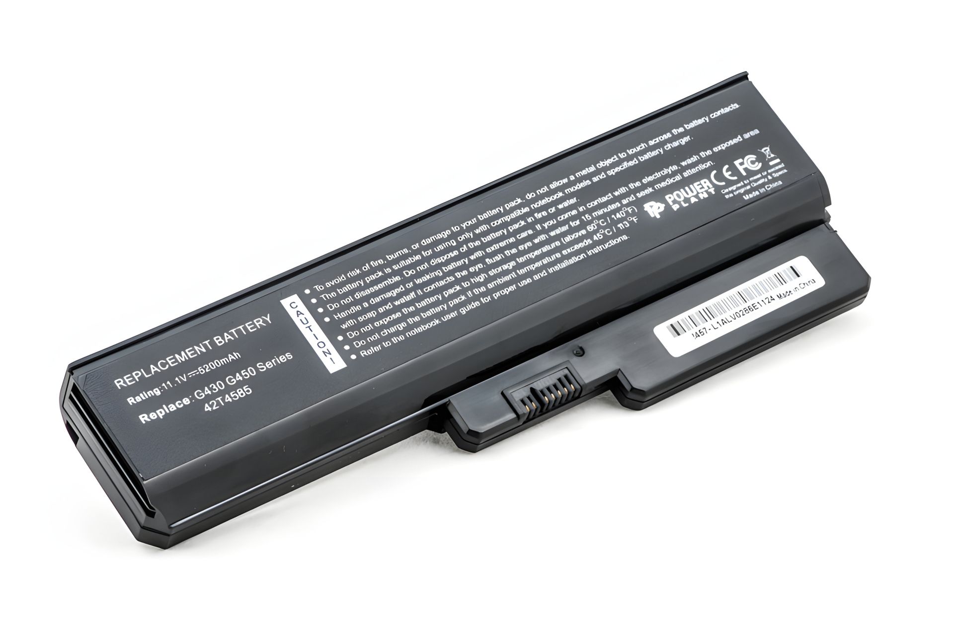 Батарея для ноутбуков LENOVO IdeaPad G430 PowerPlant (LOG530LH, ASM 42T4586) 11.1V 5200mAh Батарея для ноутбуков LENOVO IdeaPad G430 PowerPlant (LOG530LH, ASM 42T4586) 11.1V 5200mAh