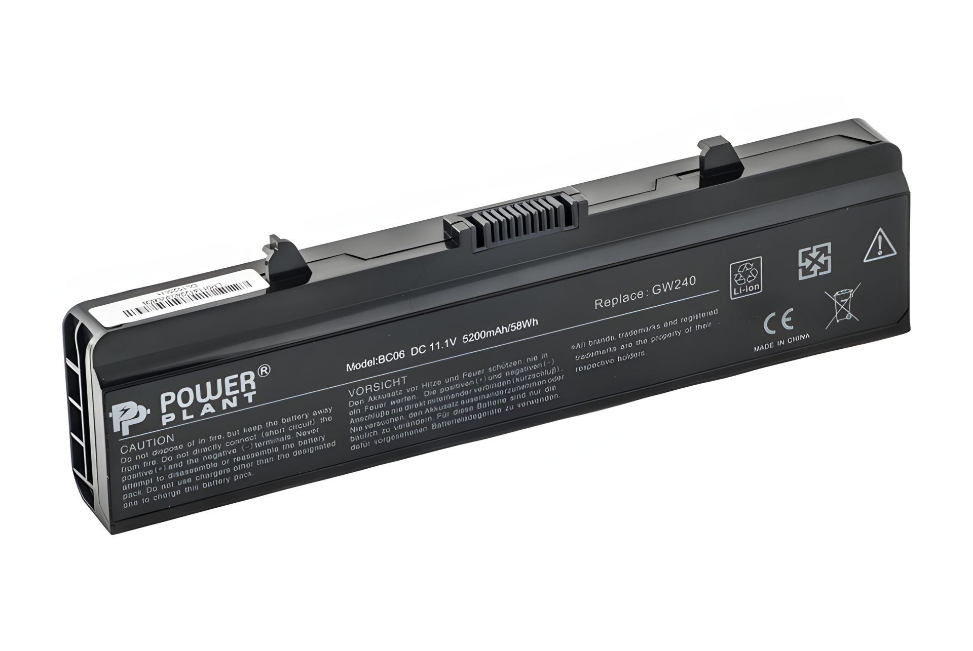 PowerPlant Аккумулятор для ноутбуков DELL Inspiron 1525 (RN873, DE 1525, 3S2P) 11.1V 5200mAh PowerPlant Аккумулятор для ноутбуков DELL Inspiron 1525 (RN873, DE 1525, 3S2P) 11.1V 5200mAh