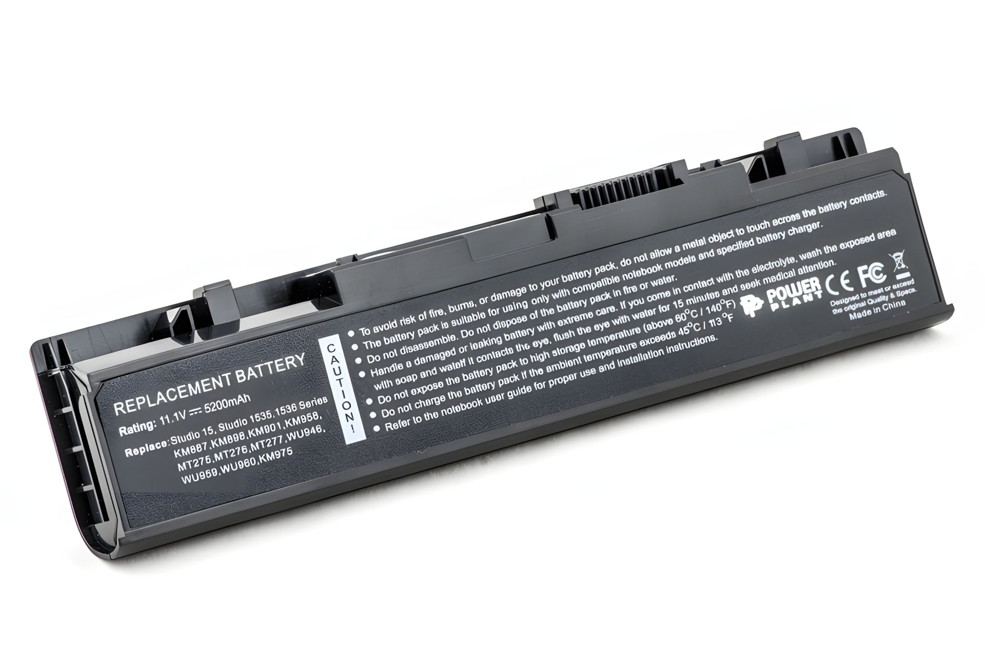 PowerPlant акумулятори для ноутбуків DELL Studio 1535 (WU946, DE 1537 3S2P) 11.1V 5200mAh PowerPlant акумулятори для ноутбуків DELL Studio 1535 (WU946, DE 1537 3S2P) 11.1V 5200mAh