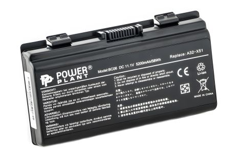 Акумулятор для ноутбуків ASUS X51H (A32-T12, AS5151LH) 11.1V 5200mAh для тривалої роботи