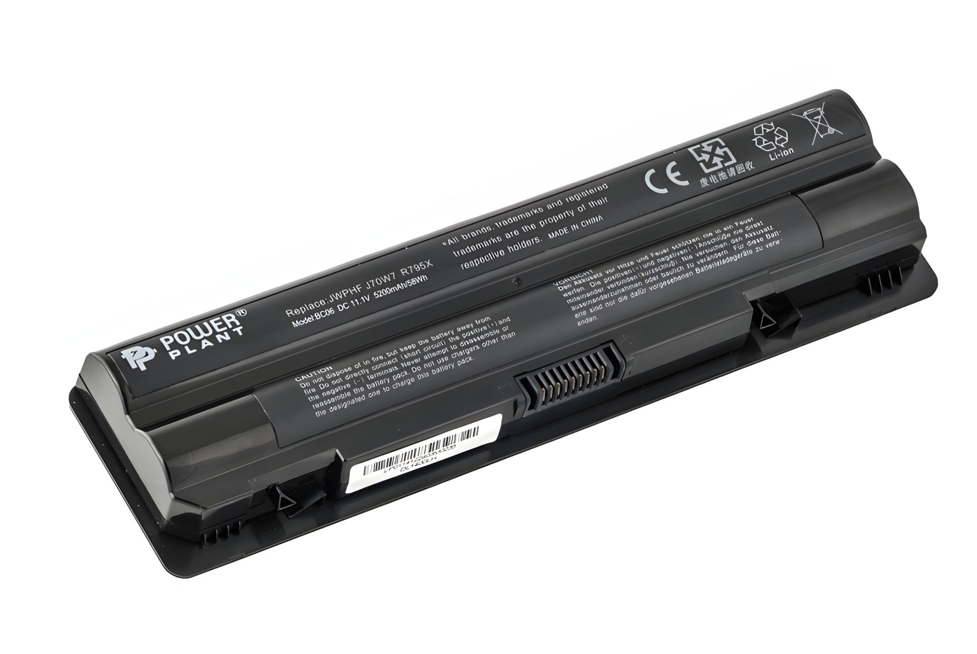 Акумулятори PowerPlant для DELL XPS 15 (R795X, DLL401LH) 11.1V 5200mAh Акумулятори PowerPlant для DELL XPS 15 (R795X, DLL401LH) 11.1V 5200mAh