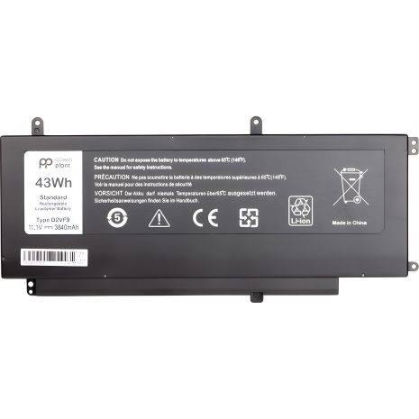 PowerPlant акумулятори для ноутбуків DELL Inspiron 15 7547 (D2VF9) 11.1V 3840mAh