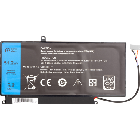 Акумулятори PowerPlant для ноутбуків DELL Inspiron 14-5439 (VH748) 11.4V 51.2Wh Акумулятори PowerPlant для ноутбуків DELL Inspiron 14-5439 (VH748) 11.4V 51.2Wh