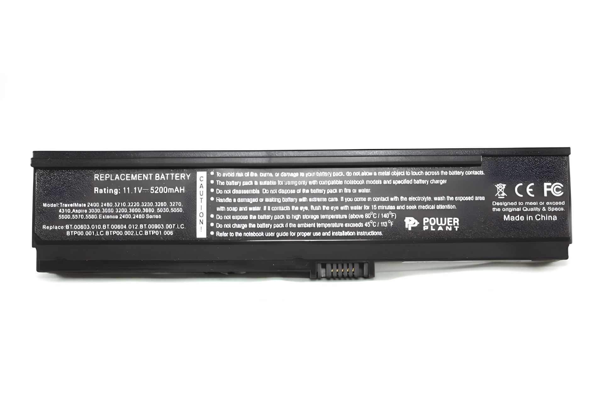 PowerPlant аккумулятор для ACER ноутбуков Aspire 3030 (BT.00603.010) 11.1V 5200mAh PowerPlant аккумулятор для ACER ноутбуков Aspire 3030 (BT.00603.010) 11.1V 5200mAh
