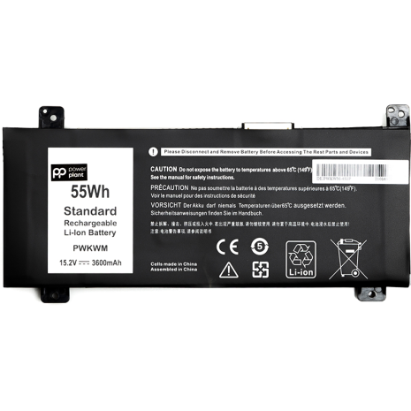 Акумулятори PowerPlant для ноутбуків DELL Inspiron 14-7466 (PWKWM) 15.2V 3600mAh Акумулятори PowerPlant для ноутбуків DELL Inspiron 14-7466 (PWKWM) 15.2V 3600mAh