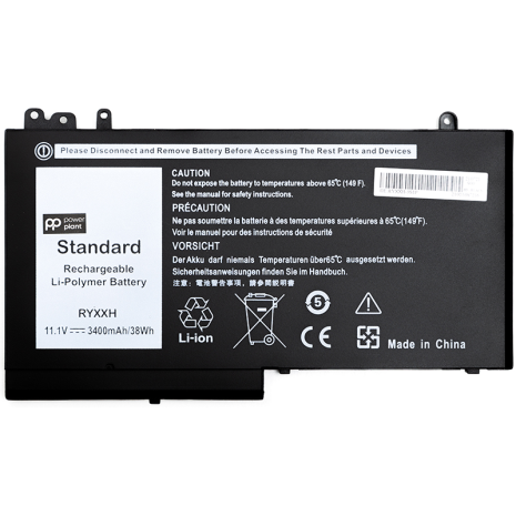Акумулятори PowerPlant для ноутбуків DELL Latitude 12 5000 (RYXXH) 11.1V 3400mAh Акумулятори PowerPlant для ноутбуків DELL Latitude 12 5000 (RYXXH) 11.1V 3400mAh