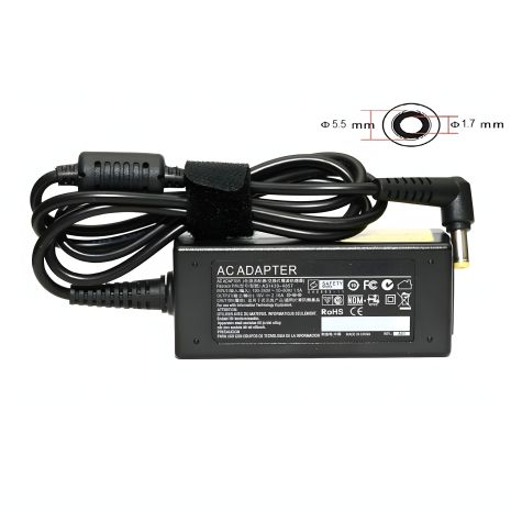 PowerPlant Зарядний блок для ноутбуків ACER 220V, 19V 40W 2.15A (5.5*1.7)