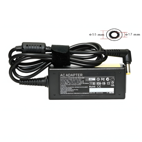 Блок питания 220V PowerPlant для ноутбуков ACER, 19V 40W 2.15A (5.5*1.7)