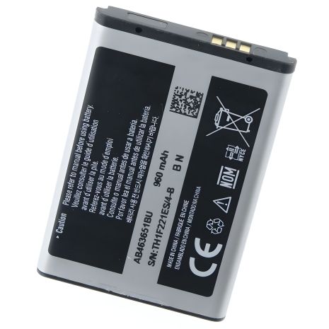 Samsung AB463651BU/E/C-S3650, C3312, C3060, C3322, L700, S5600 акумулятор – 960 mAh [Оригінал PRC] гарантії 12 міс.