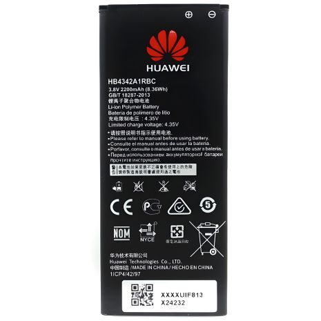 HB4342A1RBC Акумулятор Huawei – Y5 II, Y6 2015, Honor 4A, Honor 5, Honor 5A – 2200 mAh [Original PRC] 12 міс. гарантії