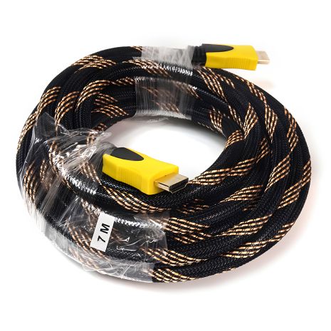 Видео-кабель PowerPlant HDMI - HDMI, 7м, позолота, 1.3V, Nylon Видео-кабель PowerPlant HDMI - HDMI, 7м, позолота, 1.3V, Nylon