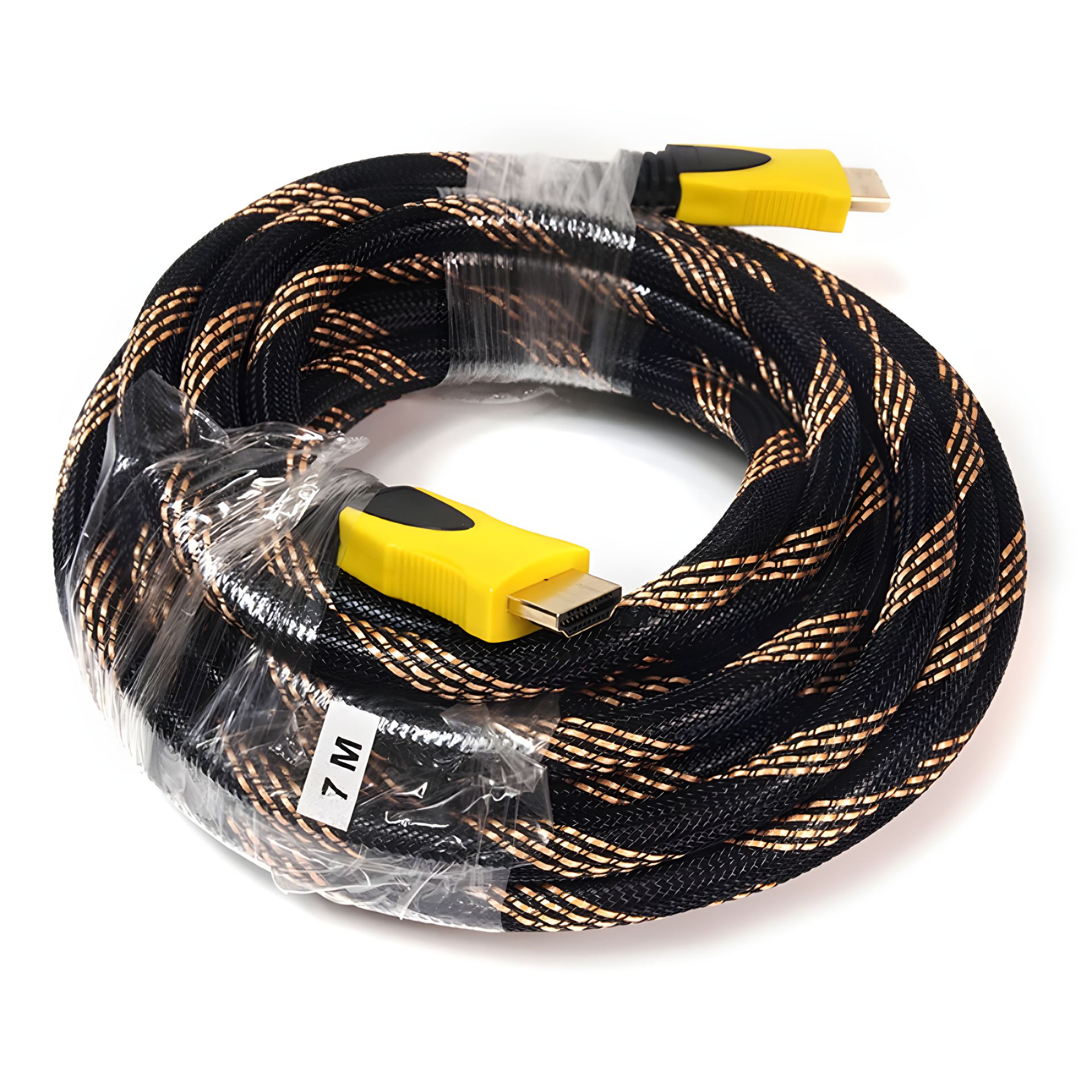 Відео кабель PowerPlant HDMI - HDMI, 7м, позолочені конектори, 1.3V, Nylon, якісний Відео кабель PowerPlant HDMI - HDMI, 7м, позолочені конектори, 1.3V, Nylon, якісний