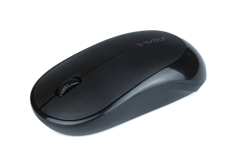 Миша TWolf Q18 Бездротова, 2.4G, 1000DPI, 1xAA, Чорний