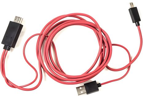 Видео-кабель PowerPlant HDMI - micro USB и USB, 2.0м, (MHL), Blister