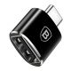 Адаптер Baseus USB Female To Type-C Male Adapter Converter Black CATOTG-01 Адаптер Baseus USB Female To Type-C Male Adapter Converter Black CATOTG-01
