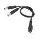 Кабель удлинитель-разветвитель DC(F) на 2xDC(M) (5.5x2.1 мм) 25cm | Black (Адаптер/переходник F2M/Gнездо на Вилку) Кабель удлинитель-разветвитель DC(F) на 2xDC(M) (5.5x2.1 мм) 25cm | Black (Адаптер/переходник F2M/Gнездо на Вилку)