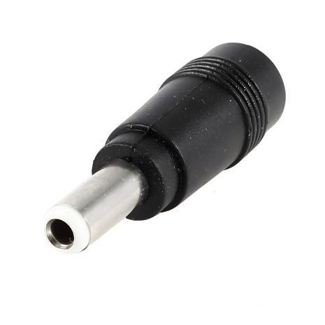 DC(F/Мама/Гніздо/Female) 5.5x2.1mm адаптер До DC(M/Папа/Виделка/Male) 5.5*2.5mm чорний (перехідник)