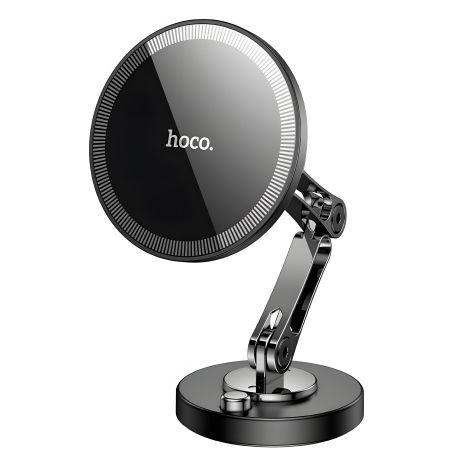 Магнітний автоутримувач Hoco H50, чорний металевий сірий