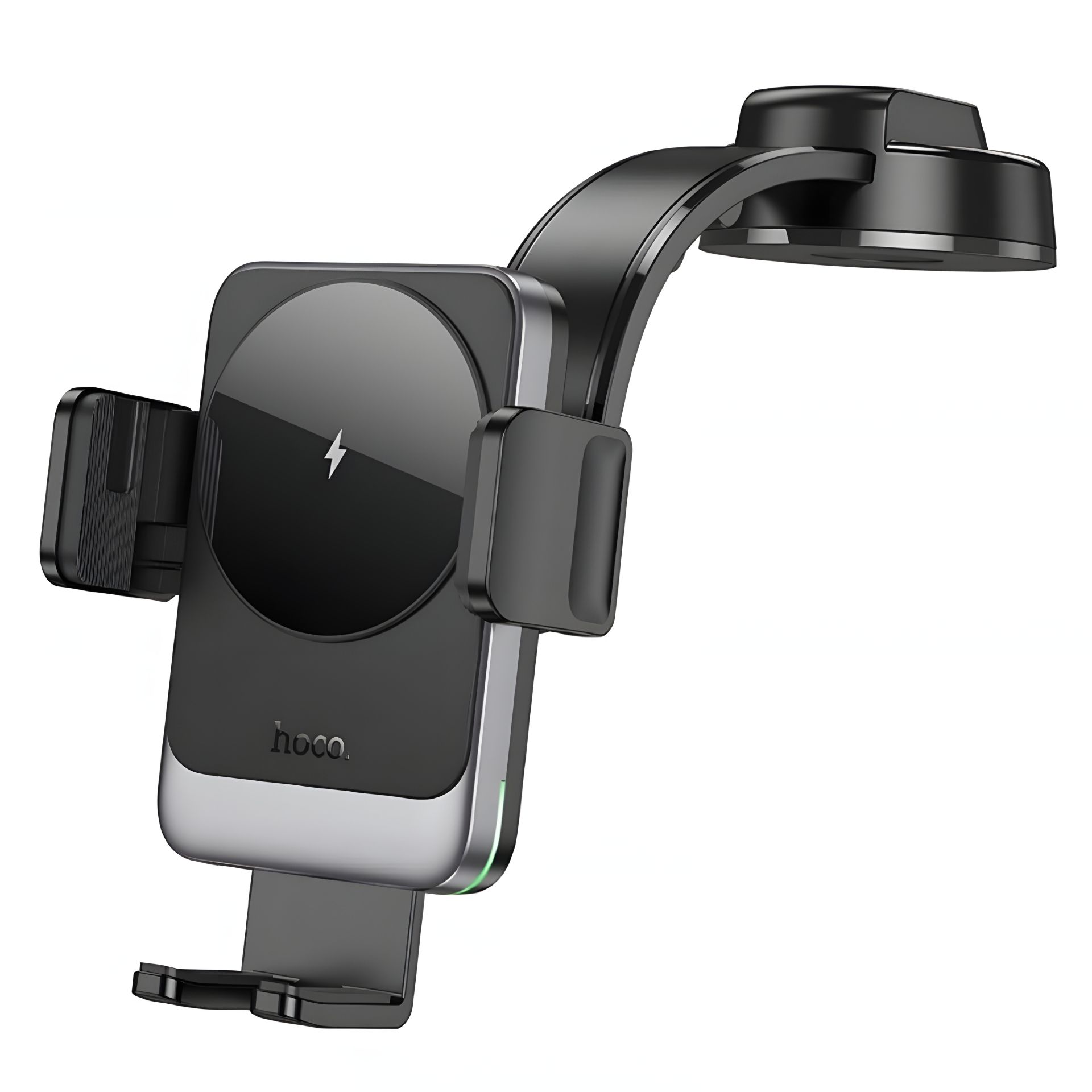 Автодержатель Hoco HW14 с 15W беспроводной зарядкой черный металлический серый Автодержатель Hoco HW14 с 15W беспроводной зарядкой черный металлический серый