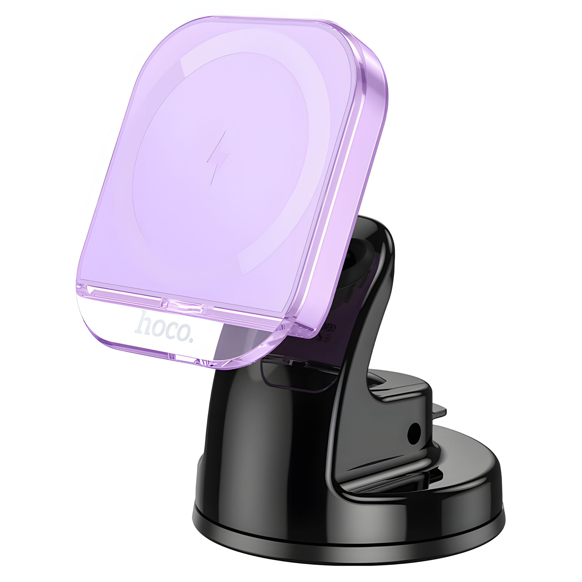 15W магнітний автотримач Hoco HW18 з функцією бездротової зарядки у фіолетовому кольорі 15W магнітний автотримач Hoco HW18 з функцією бездротової зарядки у фіолетовому кольорі