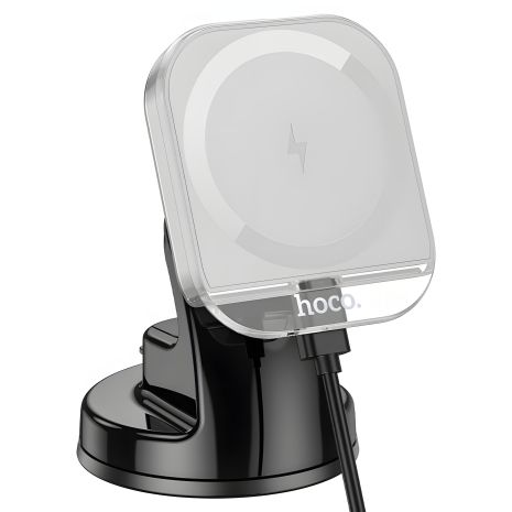 Автотримач Hoco HW18 магнітний з бездротовою зарядкою 15W gray Автотримач Hoco HW18 магнітний з бездротовою зарядкою 15W gray