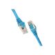 Патч-корд 2E Cat 6, S-FTP екранований фольга з обплетенням, RJ45, 4Х2 27AWG, 7/0.14 Cu, 1.00 m, PVC, Синій
