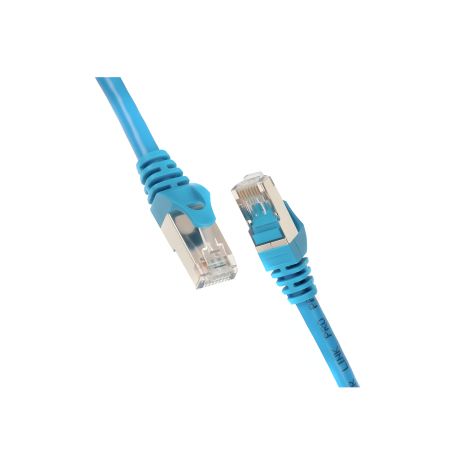 Патч-корд 2E Cat 6, S-FTP, экранированный, RJ45, 4х2 27AWG, 7/0.14 Cu, 1.00 м, PVC, синий