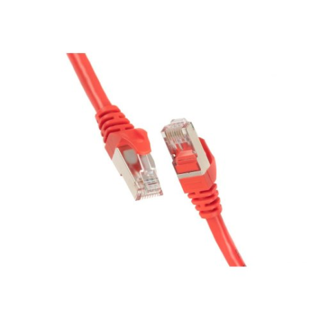 Патч-корд 2E Cat 6,S-FTP екран. фольга з обплетенням, RJ45, 4Х2 27AWG ,7/0.14 Cu, 1.00 m, PVC,Red