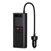 Інвертор для авто Baseus In-car Inverter 150W (220V CN/EU) Чорний CRNBQ-A01