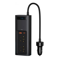 Автомобільний інвертор Baseus In-car Inverter 150W (220V CN/EU) Black CRNBQ-A01 Автомобільний інвертор Baseus In-car Inverter 150W (220V CN/EU) Black CRNBQ-A01