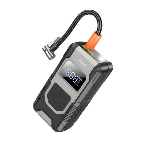 Автомобільний насос HOCO DPH04 Car portable smart air pump|120w 7500mAh|Black