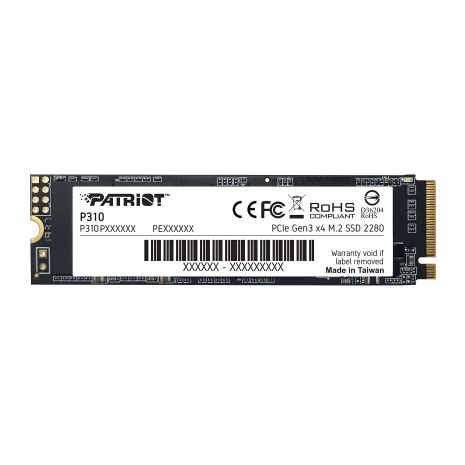SSD M.2 Patriot P310 480 ГБ NVMe 2280 PSIe z.0x4 3D NAND TLC