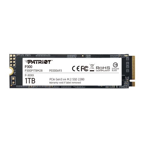 SSD M.2 Patriot P300 1TB NVMe 2280 PCIe 3.0x4 3D NAND TLC