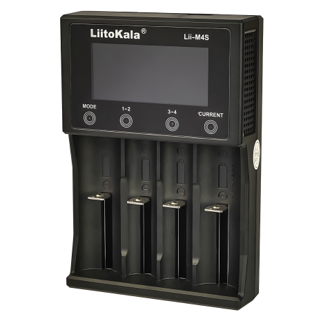 LiitoKala Lii-M4S Charger & Tester for 18650/ AA/ AAA Batteries, 4 Slots