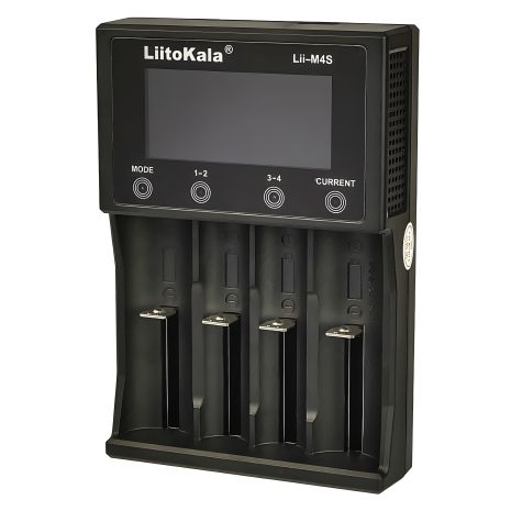 LiitoKala Lii-M4S Charger & Tester for 18650/ AA/ AAA Batteries, 4 Slots