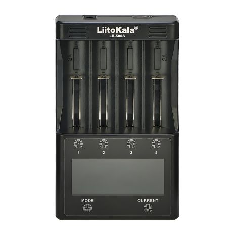 LiitoKala Lii-500S зарядное устройство с тестером для аккумуляторов 18650/AA/AAA и других, 4 слота