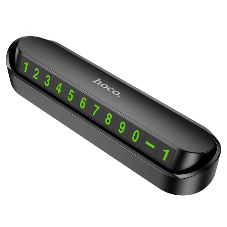 Табличка для авто Hoco DPH01 чорного кольору