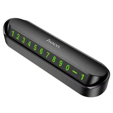 Автотабличка для авто Hoco DPH01 чорного кольору