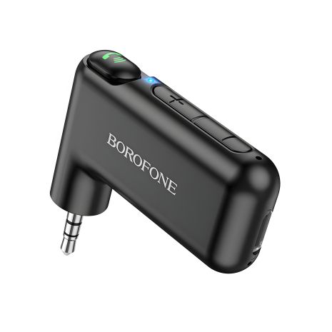 Borofone BC35 Wideway аудио-модулятор для авто с AUX и BT, черный