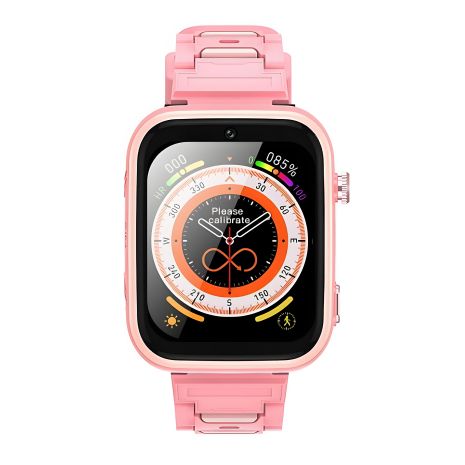 XO H130 4G GPS детские смарт часы, розовый